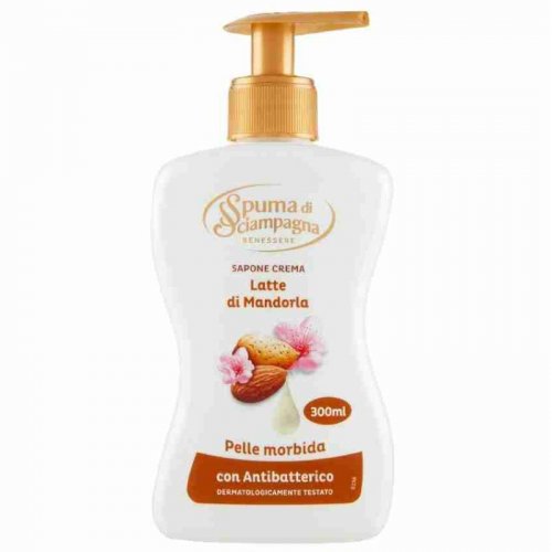 Spuma di Sciampagna Benessere Sapone Crema Latte di Mandorla 300 (saponeliqmandorlaspumadisciampagna300ml.jpg)